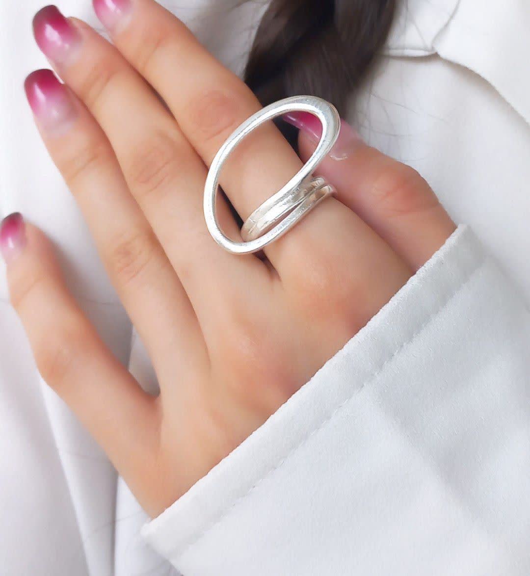 انگشتر آبکاری نقره